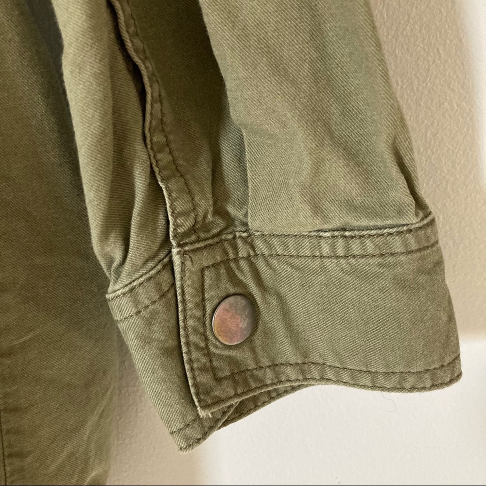 BP | Olive Utility Jacket With Drawstring Back - Picture 6 of 9